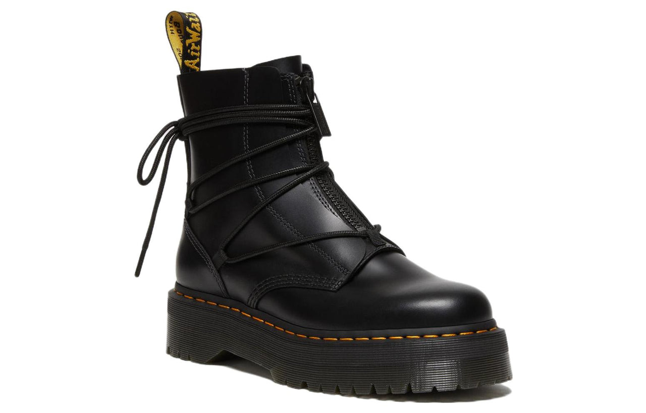 Dr. Martens Jarrick II Laced Leather Platform Boots 'Black' 27662001