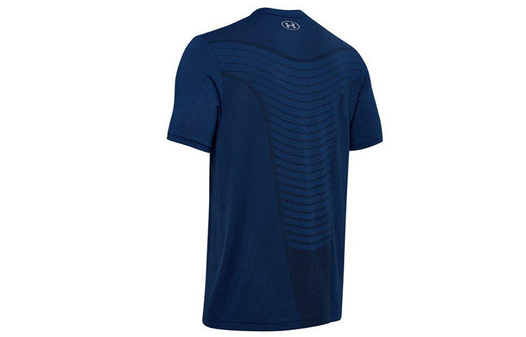 Men's Under Armour Seamless Wave Short Sleeve Blue 1351450-449