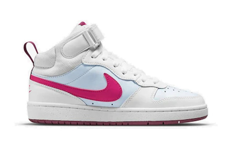 (GS) Nike Court Borough Mid 2 'White Sangria Pink Prime' CD7782-006