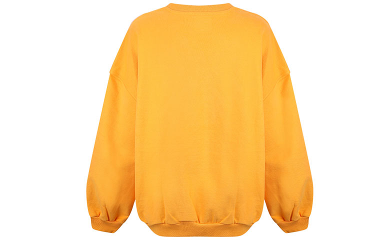 (WMNS) Levi's Small Logo Solid Color Round Neck Gold Orange Hoodie 34462-0002