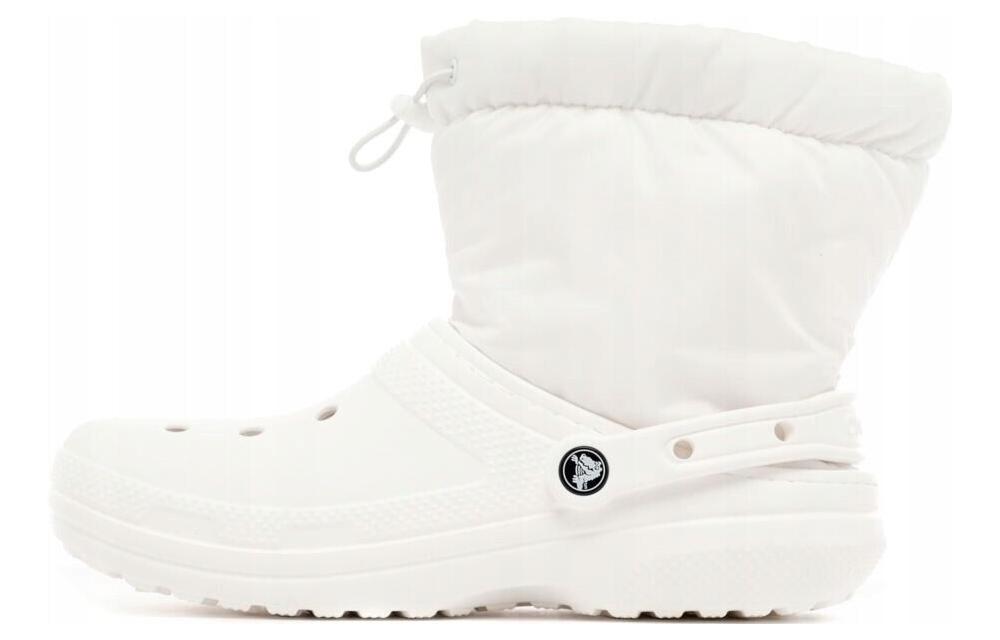 (WMNS) Crocs Classic Lined Neo Puff Boots 'White' 206630-143