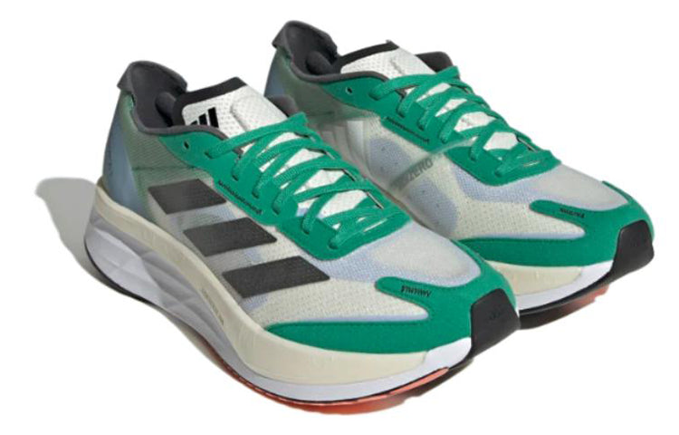 adidas Adizero Boston 11 'White Tint Black Court Green' HQ3694