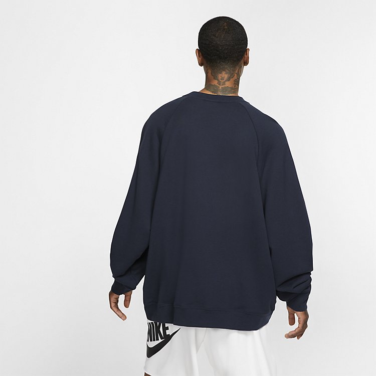 Nike Sportswear Nsw French Terry Crew 'Dark Obsidian' AR1622-475