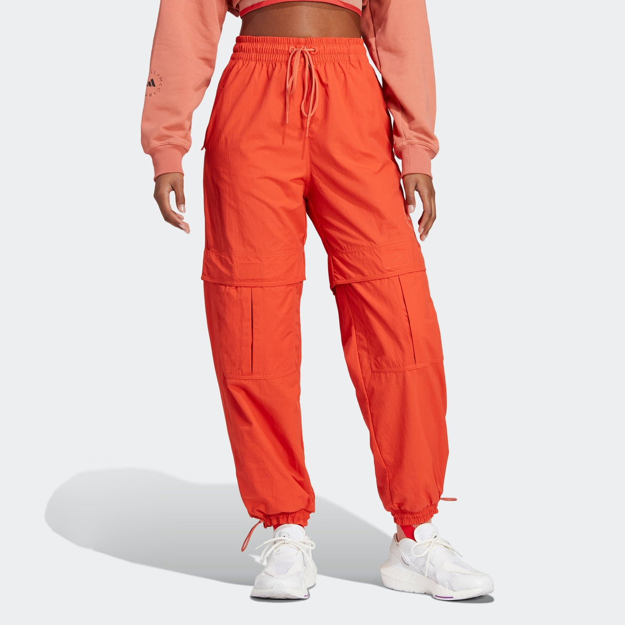 (WMNS) adidas by Stella McCartney TrueCasuals Woven Solid Track Pants 'Orange' HR9177