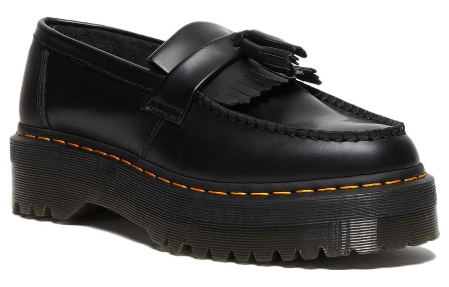 Dr. Martens Adrian Leather Platform Tassel Loafers 'Black Smooth' 27989001