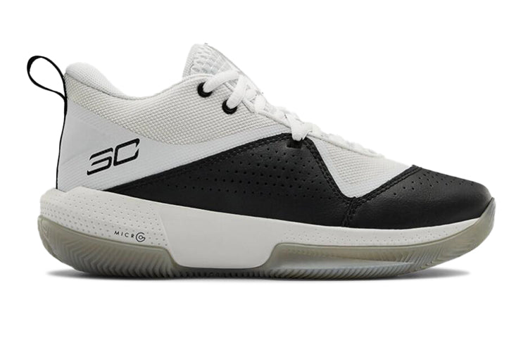 (GS) Under Armour Sc 3zer0 IV Low-Top Actual Combat White 3023918-100