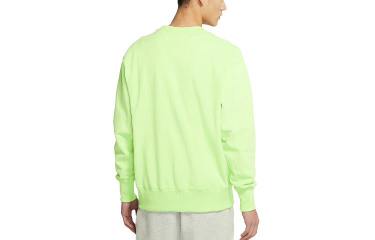 Nike Sportswear Logo Casual Sports Round Neck Pullover Orange DA0022-399