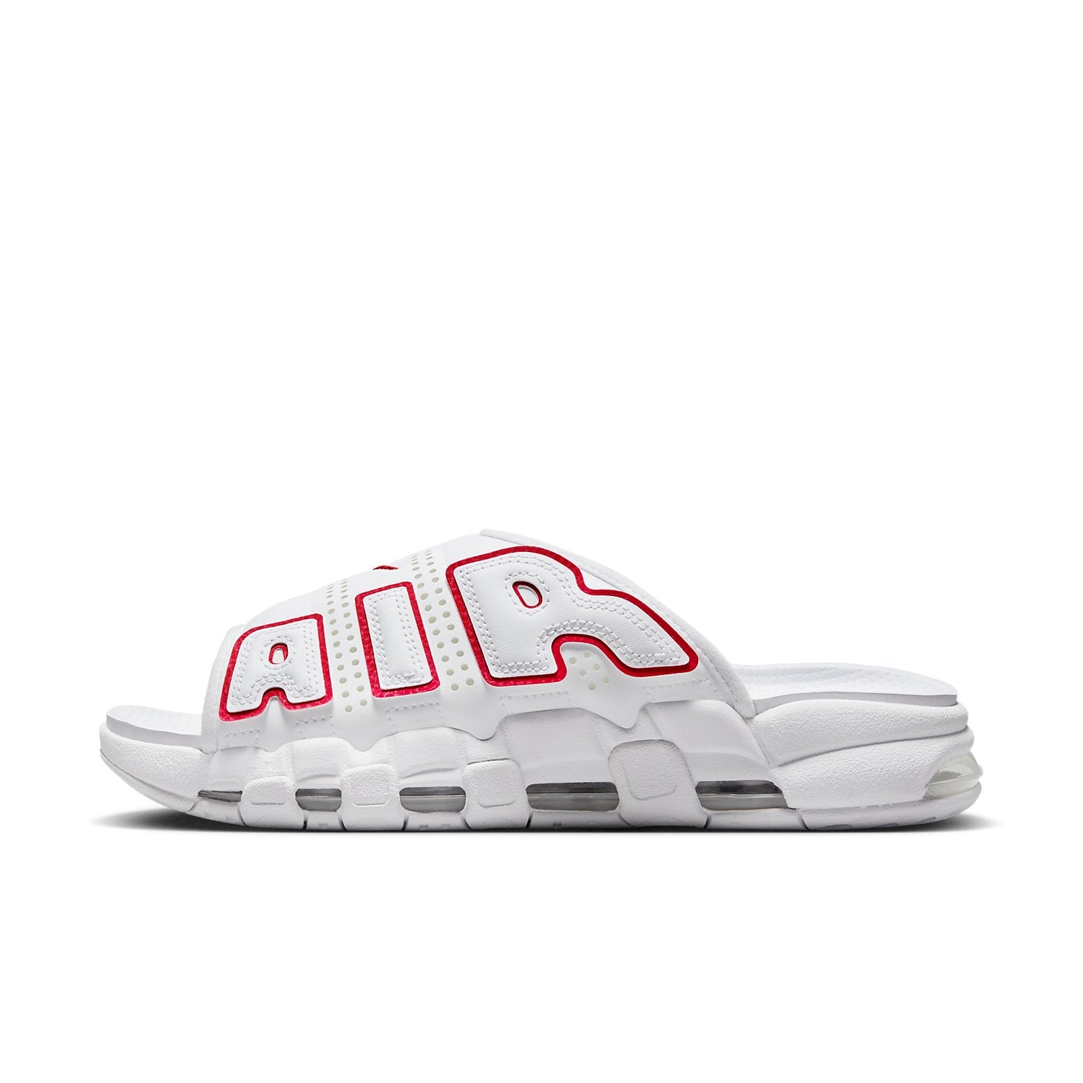 Nike Air More Uptempo Slide 'White Red' FD9884-100