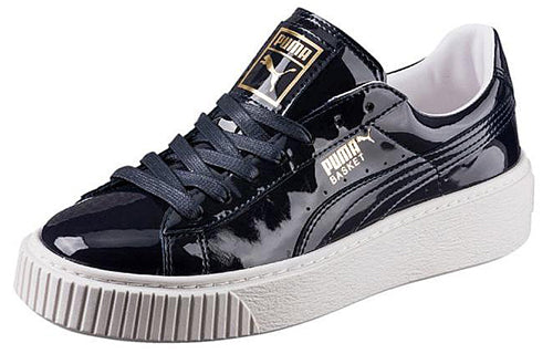 (WMNS) PUMA Basket Platform Patent Peacoat 363314-03