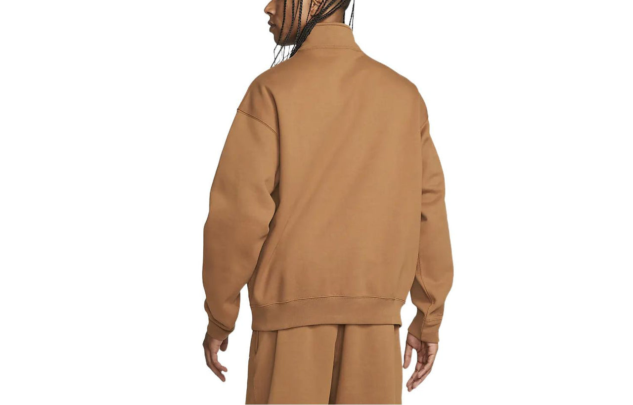 Nike Solo Swoosh 1/4-zip sweatshirt 'Orange Brown' DQ5210-270