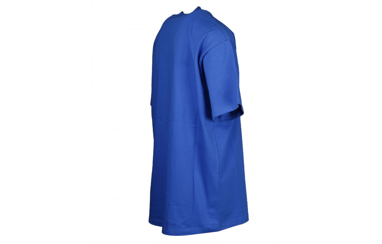 Balenciaga Small Logo Print Cotton T-Shirt 'Blue' 556150TBV438077
