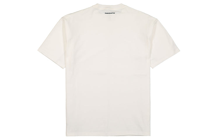 Men's Converse x Thisisneverthat Crossover Logo Printing Sports Round Neck Short Sleeve Creamy White 10022709-A01