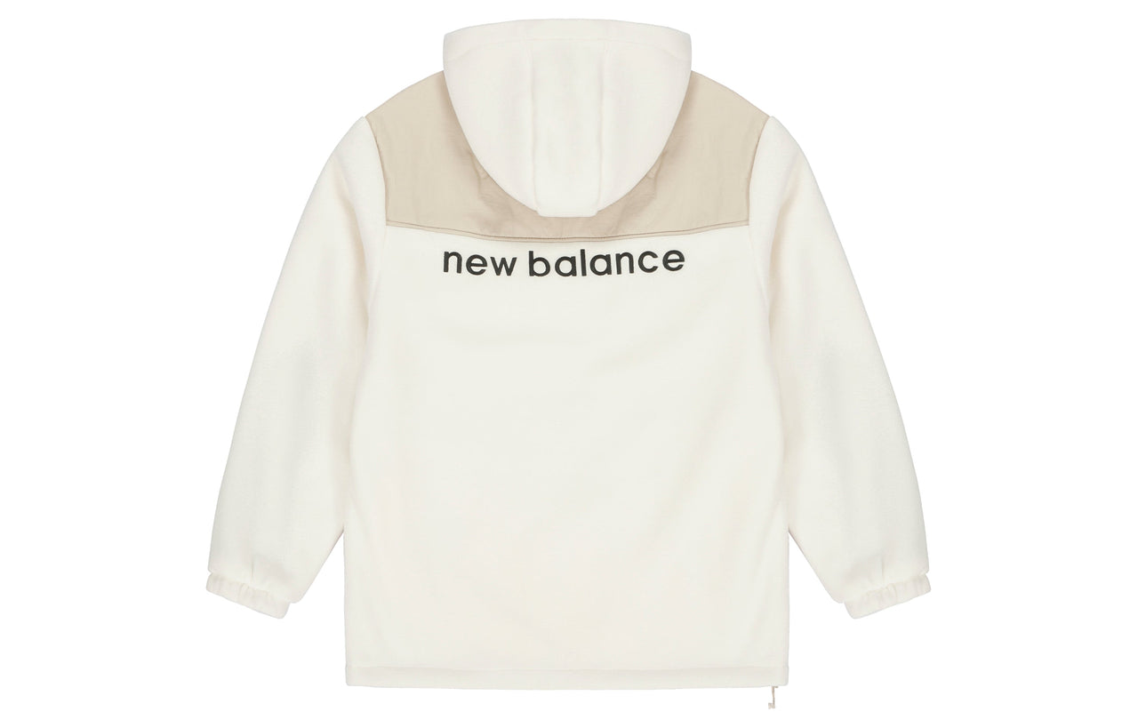 New Balance hooded Casual Jacket Couple Style White AMJ13383-MSU