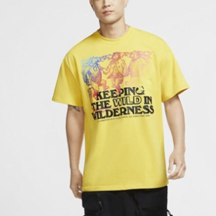 Nike ACG Alphabet Printing Athleisure Casual Sports Short Sleeve Yellow CV7550-709