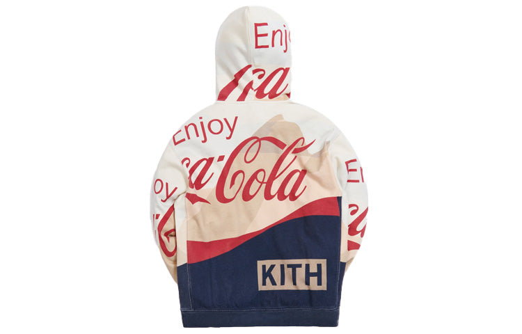 KITH x Coca Cola Crossover Moutains Logo hooded Drawstring Unisex Cream Yellow KH2522-115