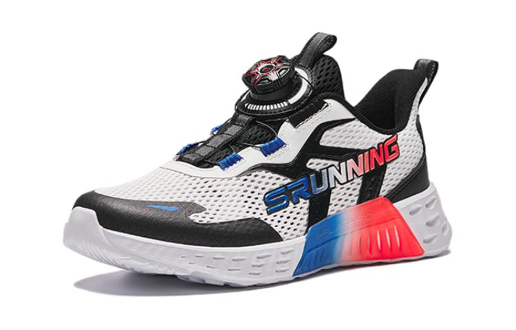 (GS) ANTA Running Series Sneakers 'White Black with Red Blue' A312425515-3