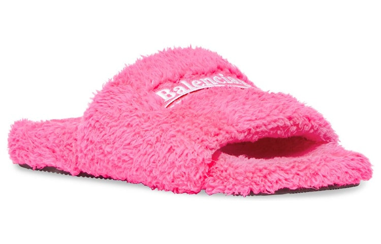 (WMNS) Balenciaga Furry Slides 'Pink' 654261WBDZ05096
