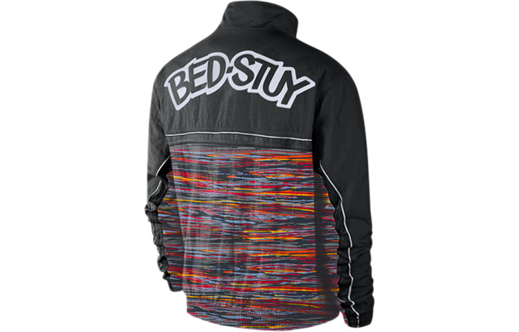 Nike NBA Brooklyn Nets Casual Sports Jacket Black CN5471-010