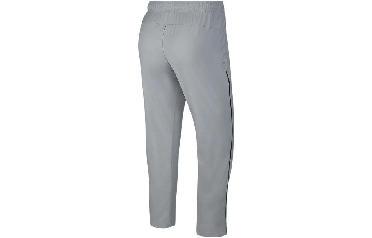 Men's Nike Dri-FIT Solid Color Logo Straight Breathable Sports Pants/Trousers/Joggers Gray DM6627-073