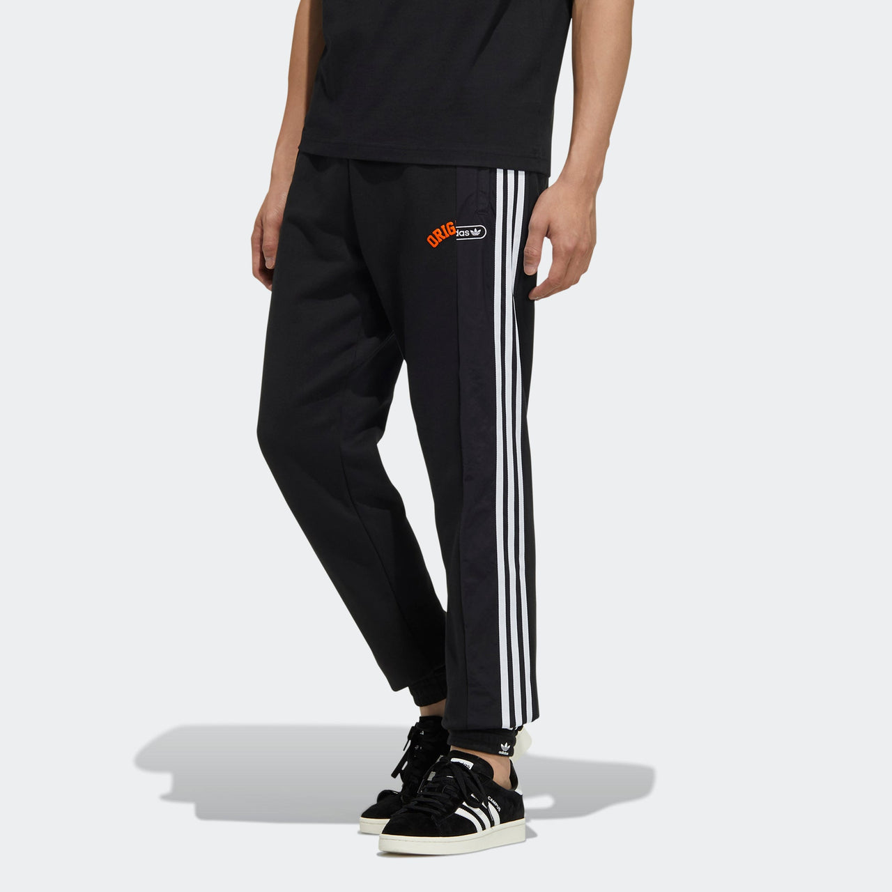 Men's adidas originals Mr Sweatpant Casual Bundle Feet Sports Side Stripe Long Pants/Trousers Black HC0359
