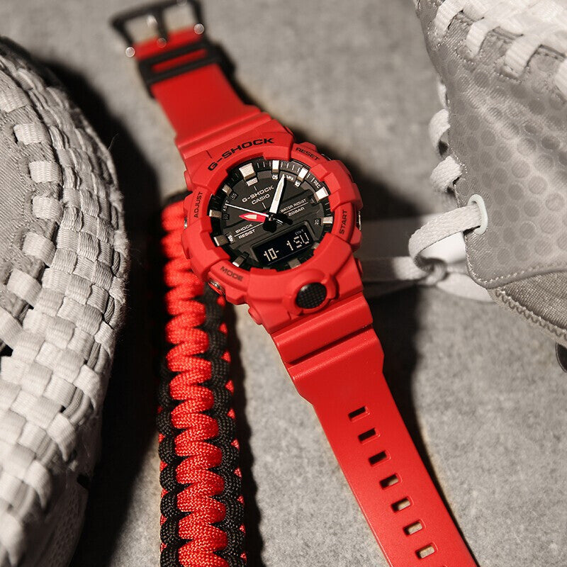 CASIO G-Shock Analog-Digital 'Red' GA-800-4A