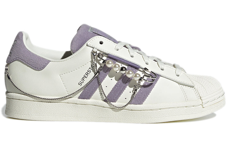(WMNS) adidas originals Superstar SneakersShoes 'White Purple' GZ3389