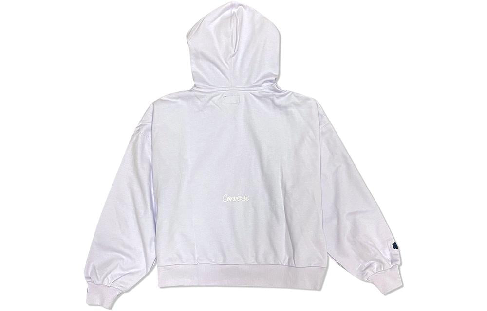 (WMNS) Converse Chain Stitch Hoodie 'Light Purple' 10025515-A02