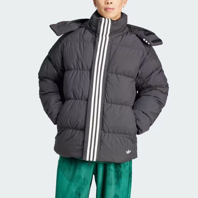 adidas Originals Rifta Down Regen Hooded Puffer Jacket 'Black White' HZ0688
