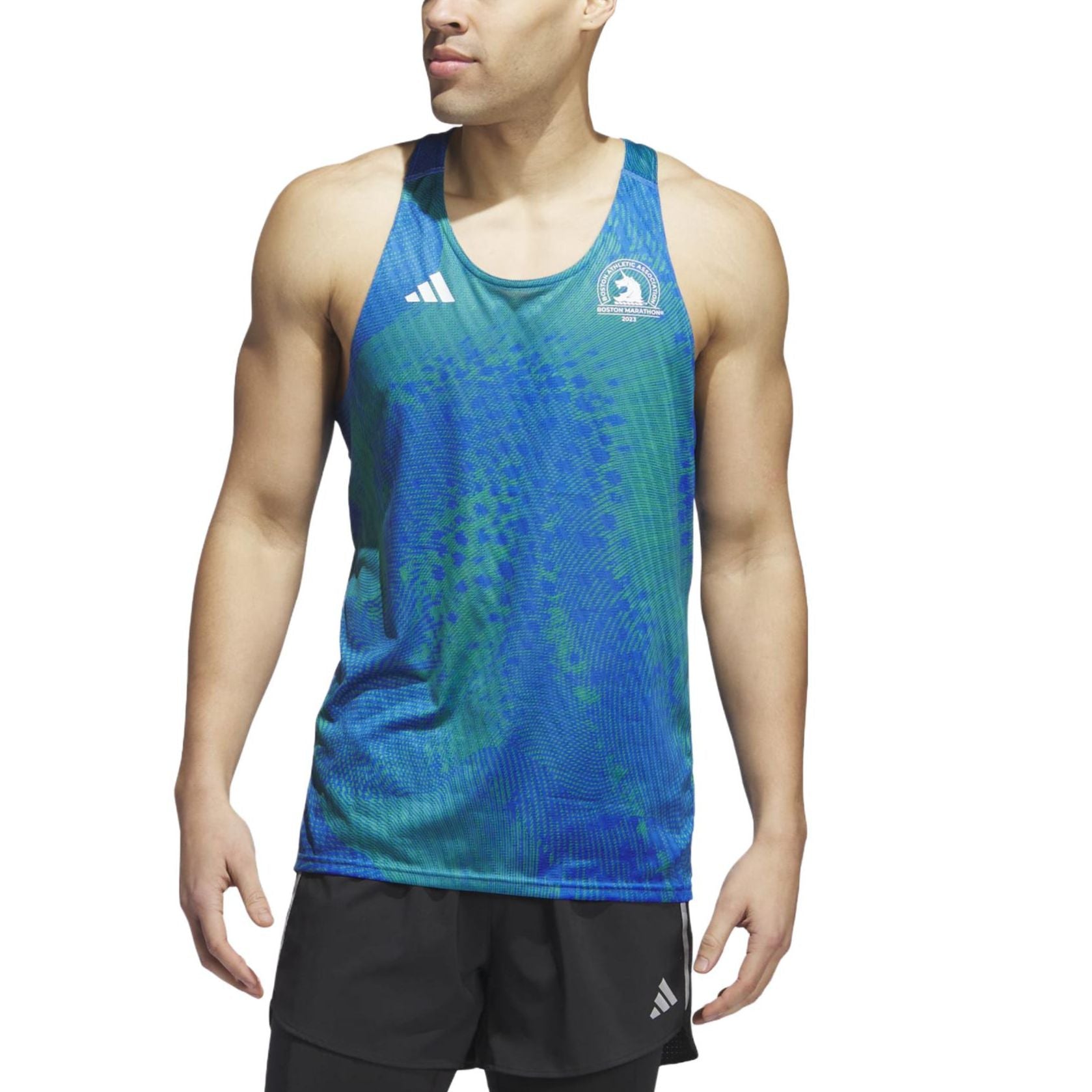 adidas Boston Marathon 2023 Race Singlet 'Blue' IM3385