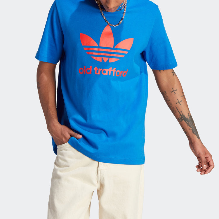 adidas originals Manchester United OG Trefoil T-Shirt 'Blue' IP5548