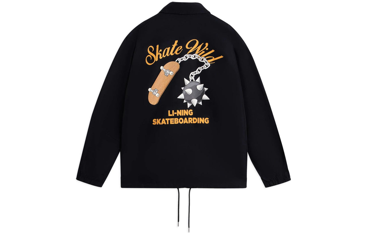 Li-Ning x Phil Hackett Graphic Jacket 'Black' AFDRA45-1