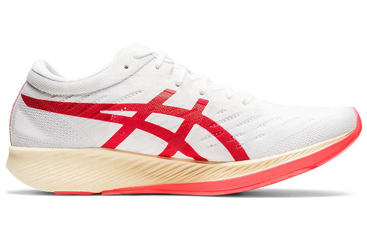 (WMNS) ASICS Metaracer 'White Sunrise Red' 1012A580-100