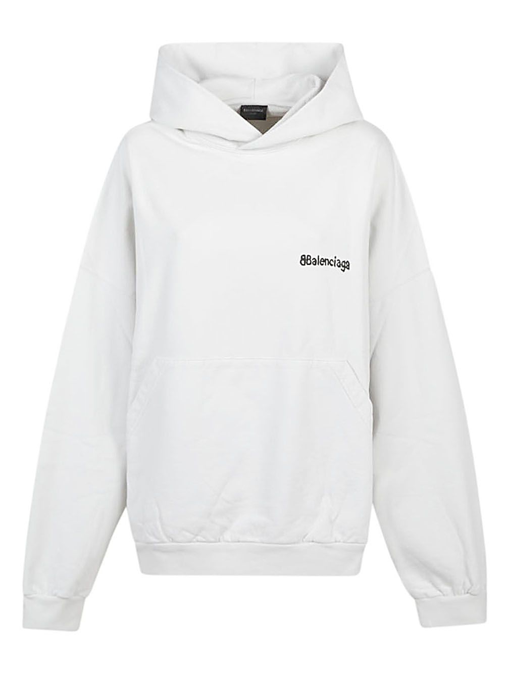Balenciaga BB Corp Cotton Hoodie 'White' 713677TOVP19081