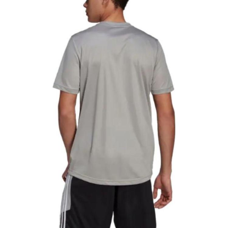 adidas AEROREADY Designed To Move Motion T-shirt 'Mgh Solid Grey White' GM2121