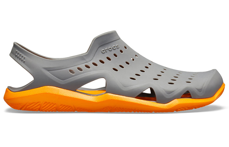 Crocs Swiftwater Wave Shoes 'Slate Grey Blazing Orange' 203963-0FR