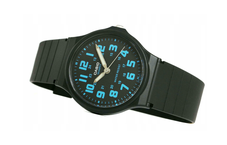 CASIO Waterproof Quartz Mens Black Analog MQ-71-2B