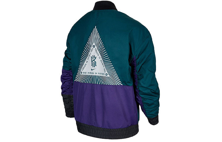 (GS) Nike Colorblock Long Sleeves logo Jacket Boy Blue CU8921-300