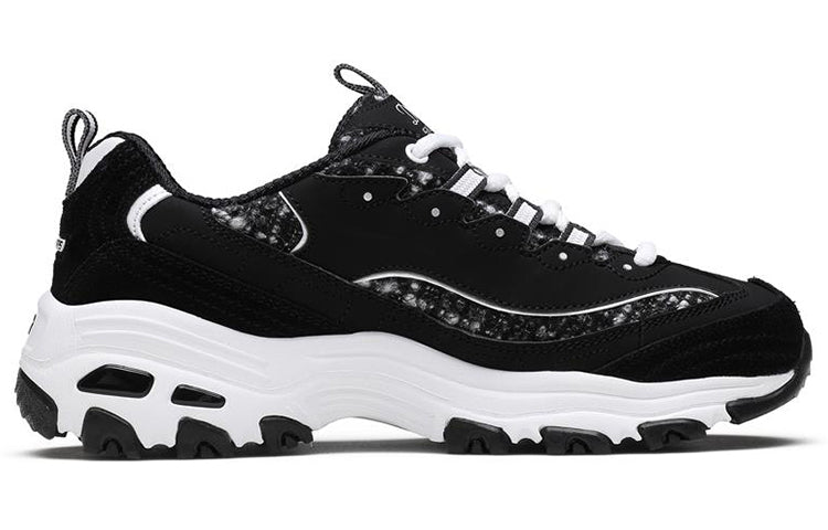 (WMNS) Skechers D'Lites Black 9999196-BLK