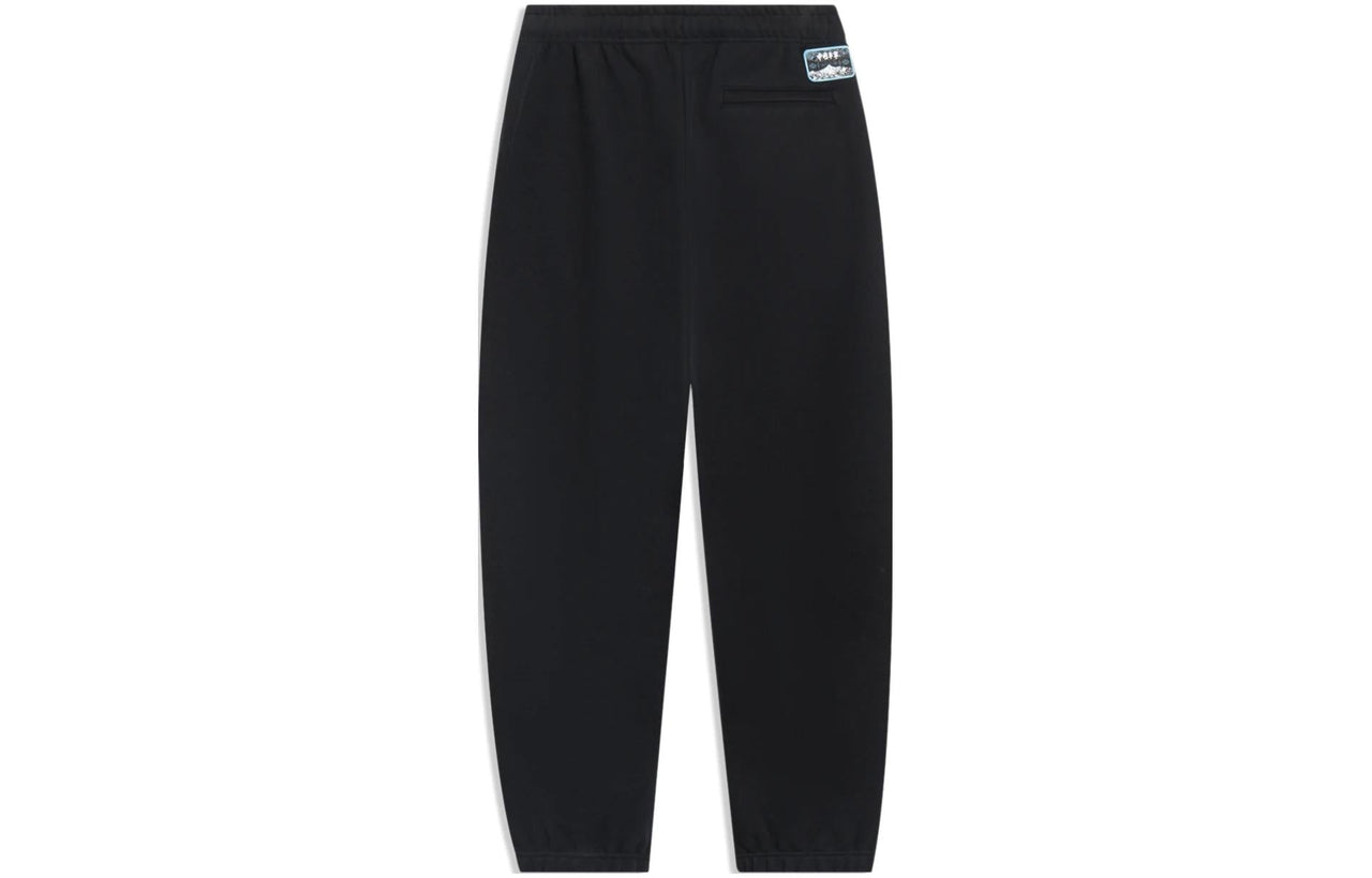 Li-Ning Embroidered Graphic Sweatpants 'Black' AKLT229-2