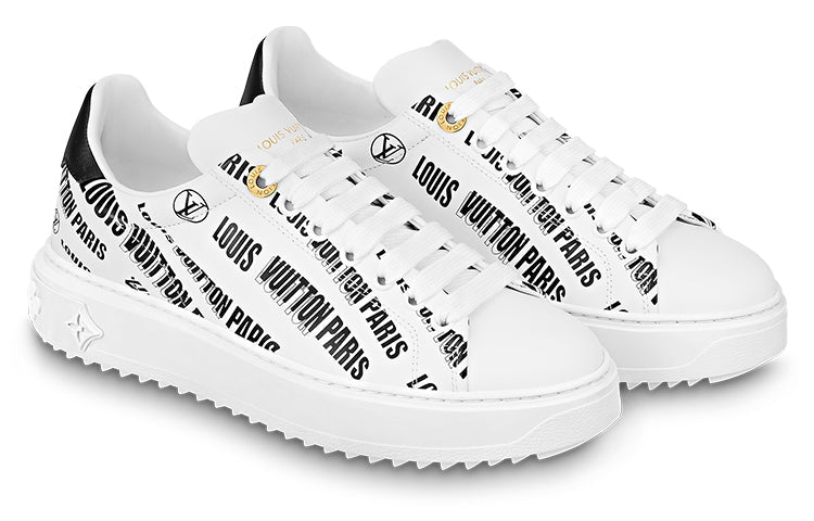 (WMNS) LOUIS VUITTON Time Out Sneakers 'White Black' 1A9D26