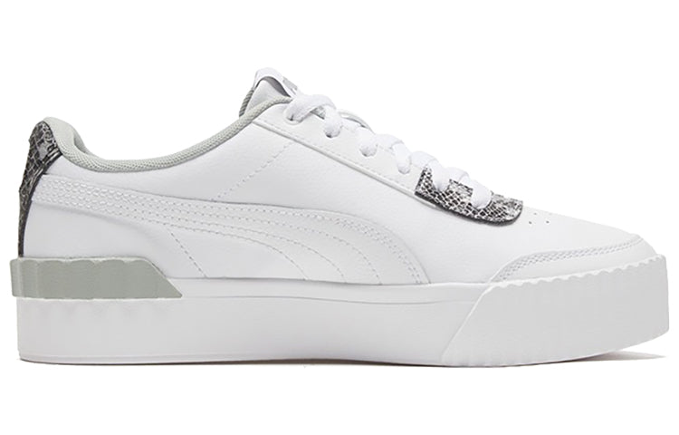 (WMNS) PUMA Carina Lift Snake White/snake print Low Casual Board Shoes 373230-01