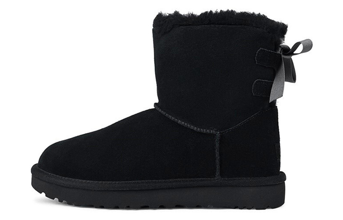 (WMNS) UGG Mini Continuity Bow Fleece Lined Black 1110705-BLK