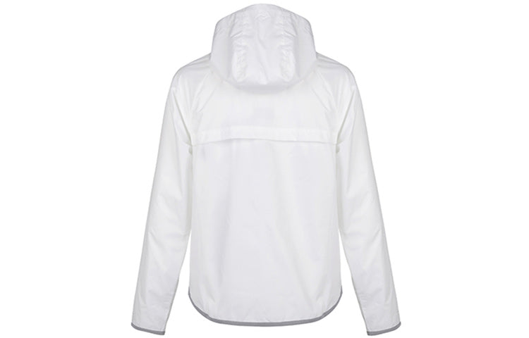 (WMNS) Nike Sportswear Windrunner Sports Splice Zipper With Cap Waterproof Jacket White BV3940-100