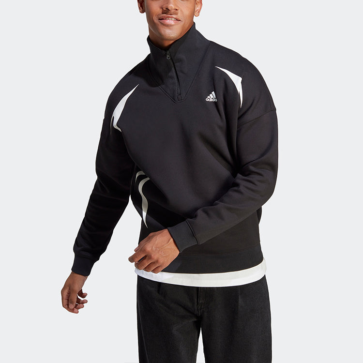 adidas Logo Colorblock Quarter Zip Jacket IC3698