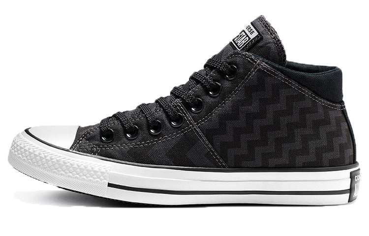 (WMNS) Converse Chuck Taylor All Star GLAM DUNK MADISON MID Canvas Black White 565387C