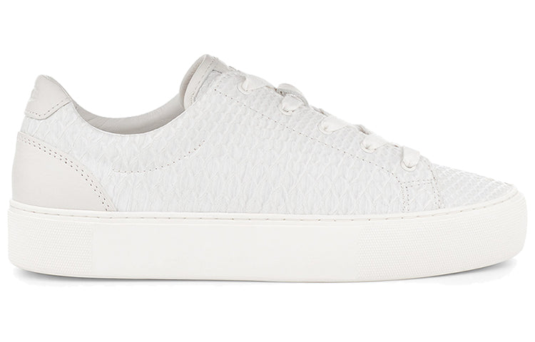 (WMNS) UGG Cakewalk Zilo snake pattern Skateboarding Shoes White 1109457-WEXT