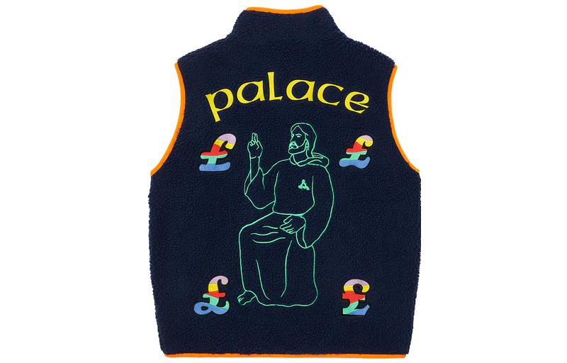 Palace Jesus Gilet 'Navy' PAL-FW22-309