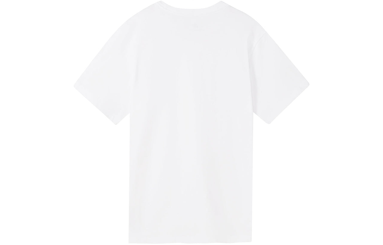 Men's Nike Sportswear Solid Color Embroidered Logo Micro Mark Round Neck Casual Short Sleeve White T-Shirt BV0508-100
