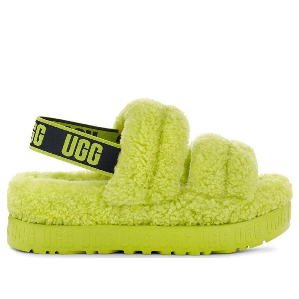 (WMNS) UGG Oh Fluffita Platform 'Key Lime' 1120876-KLM