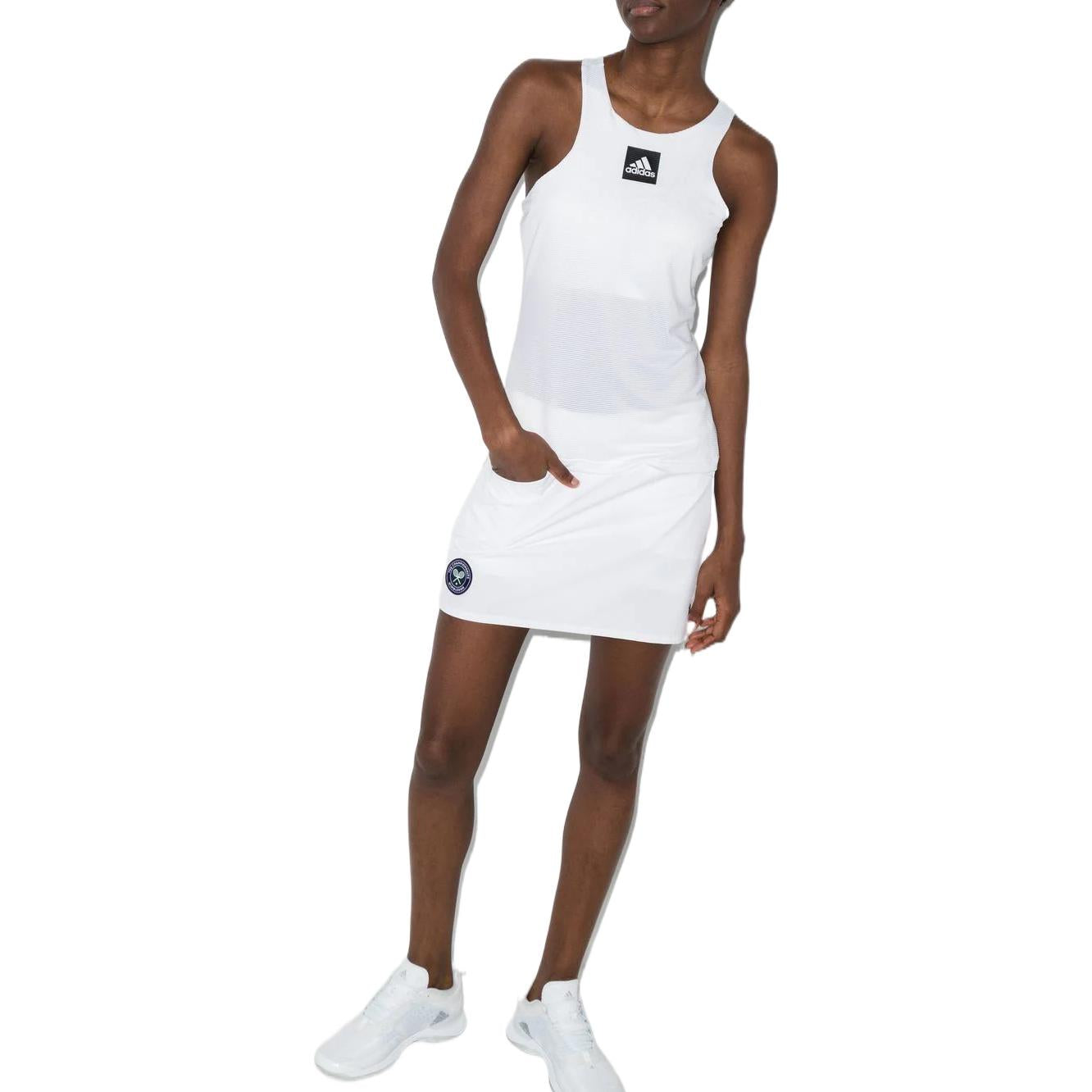 (WMNS) adidas Paris Primeblue Y-Tank Top Asia Sizing 'White' HA7627